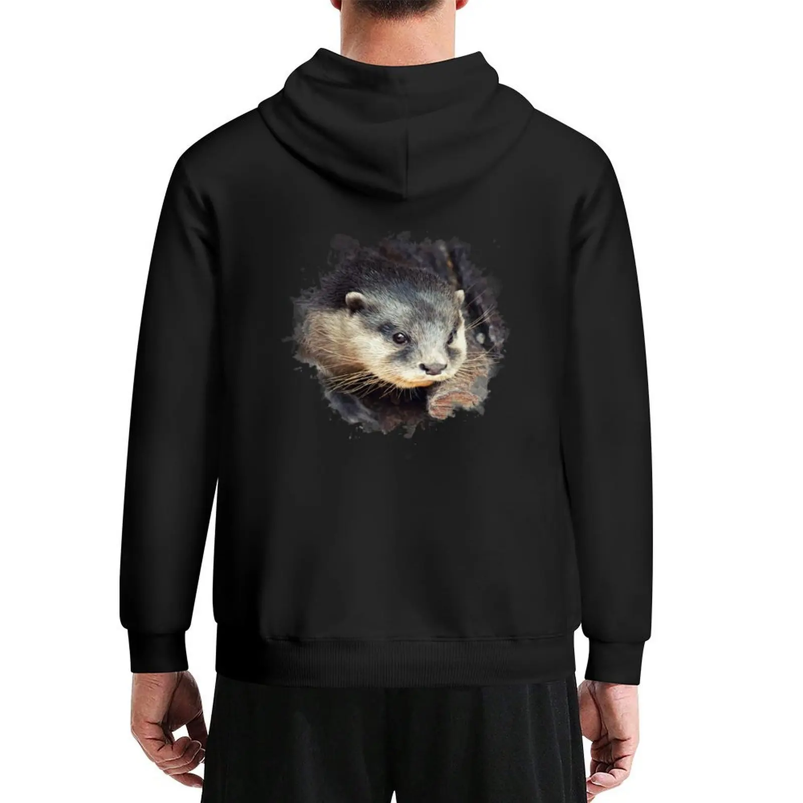 

Asian otter Hoodie men's clothing anime clothing korean clothes blouse mens hoodie