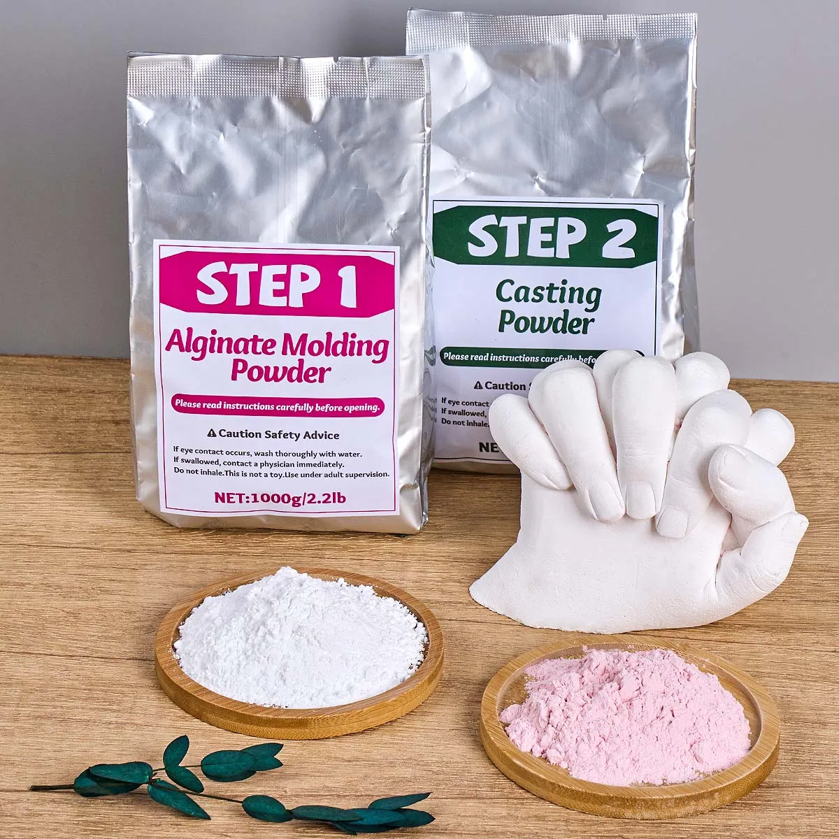 3D Hand Mold Casting Kit with Clone Powder Model Powder Making Set for Couples Family Hand Molding Anniversary Wedding Gifts