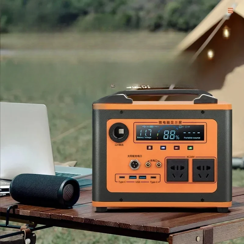 220v Outdoor Emergency Mobile Power Bank 2000Wh Lithium Ion Battery,Home Camping 1200w Portable Power Station Solar Generetor