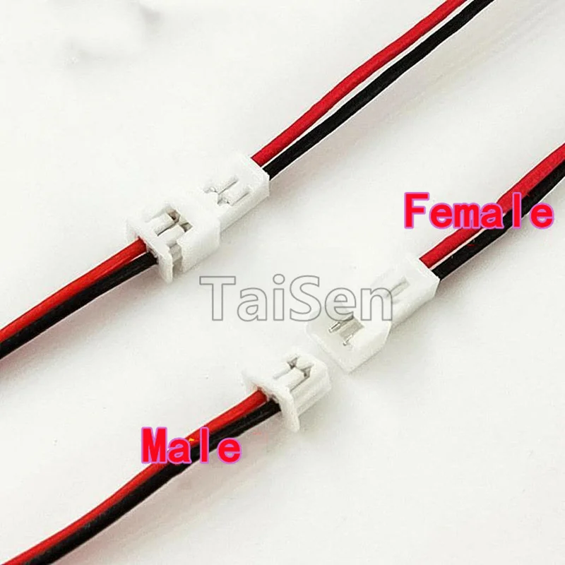 10 PZ 1.25mm Terminale Filo 2P Plug-in Cavo Maschio-Femmina Butt-Joint Cavo di Collegamento Elettronico Plug-in connettore