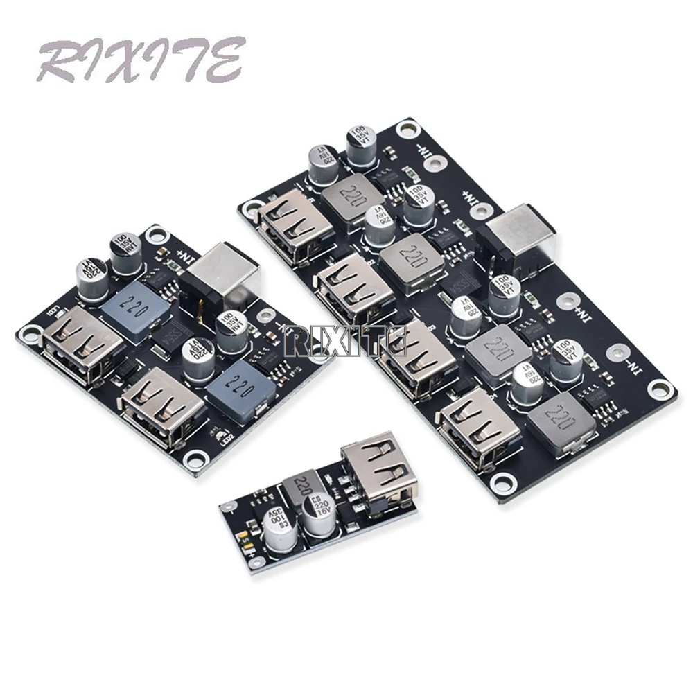 USB QC3.0 QC2.0 USB DC-DC Buck Converter Charging Step Down Module 6-32V 9V 12V 24V To Fast Quick Charger Circuit Board 5V