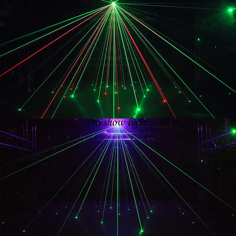 Remote Control DMX RGBW LED Laser Strobe Disco DJ Beam Spot Stage Lighting Effect Party Dance Club Wedding Butterfly Light 4IN1