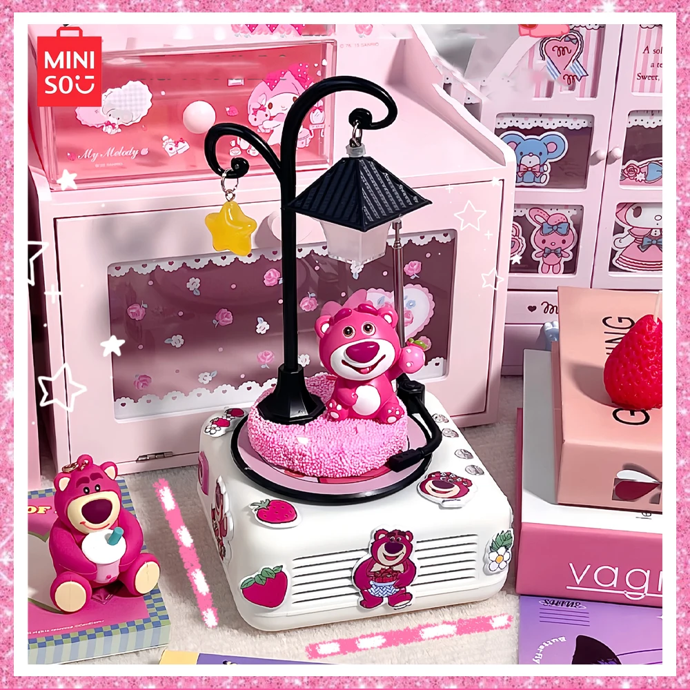 

Miniso Lotso Strawberry Bear Bluetooth Stereo Birthday Gift Girl Boy Creative Practical Valentine To Girlfriend Desktop Ornament