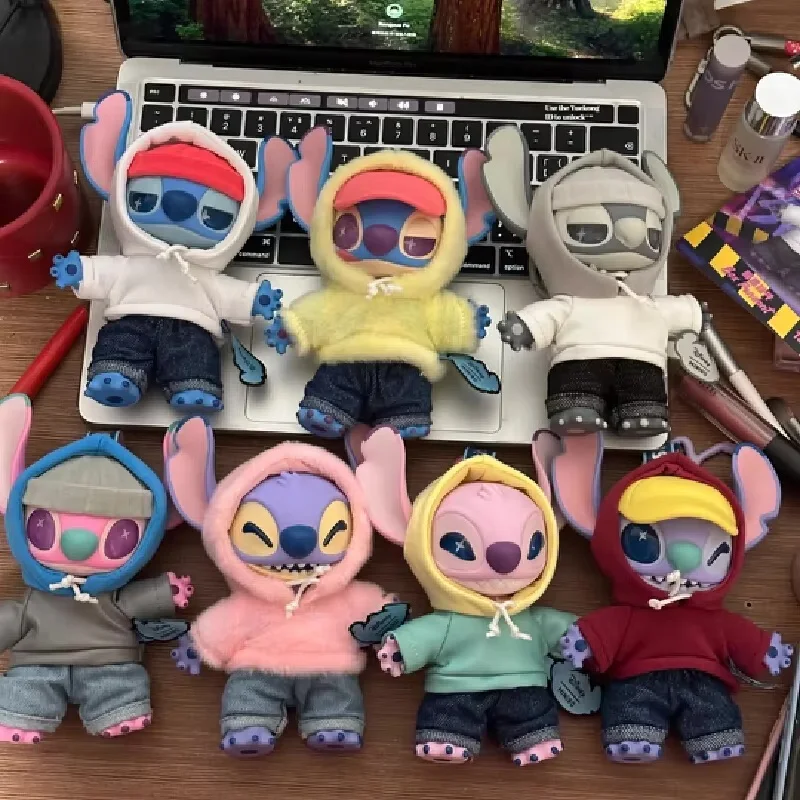 

New Stitch Eat Some Thing Before Sleep Series Vinyl Blind Box Bag Pendant Cute Plush Doll Mystery Box Toy Surprise Gifts