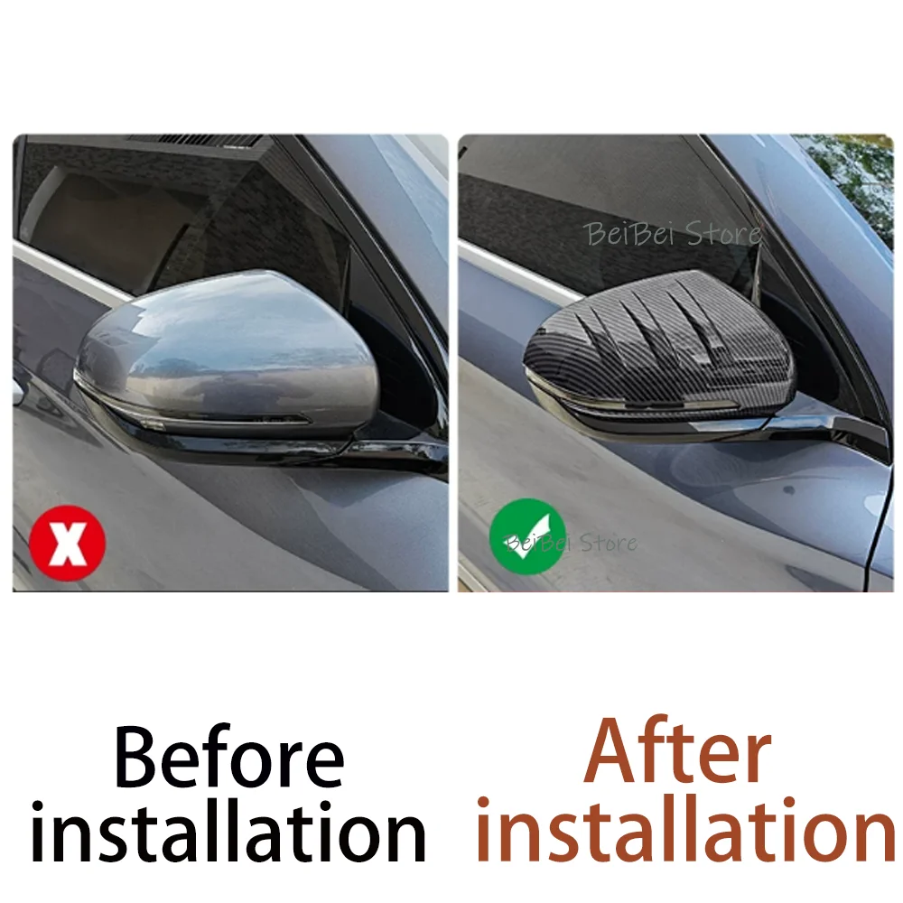 For BYD Sealion 5 DM-i Song Pro SA2 2024~2026 2025 Car Carbon Fiber Rearview Mirror Protect Cover Decorat Modificat Accessories