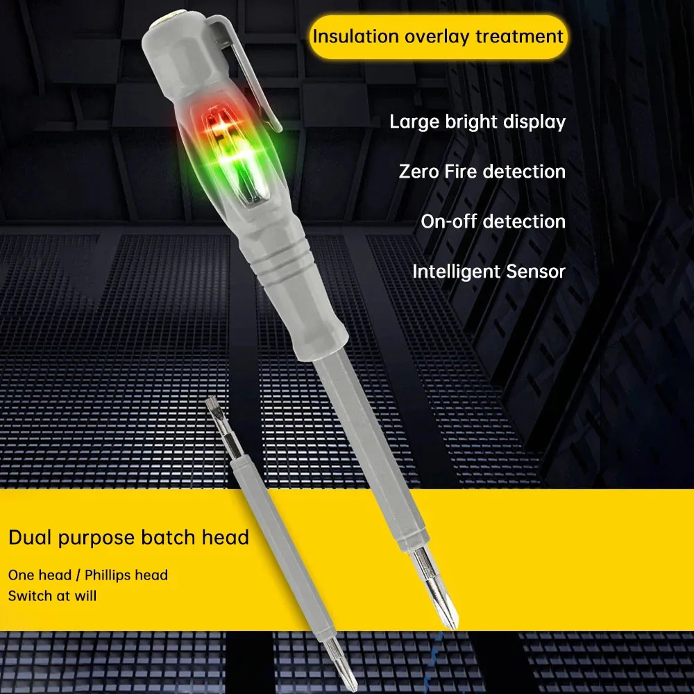 Multi Magnetische Schroevendraaier Handheld Voltage Tester Pen AC24-250V Nul Lijn Inductie Detectie Elektricien Schroevendraaiers Handtool