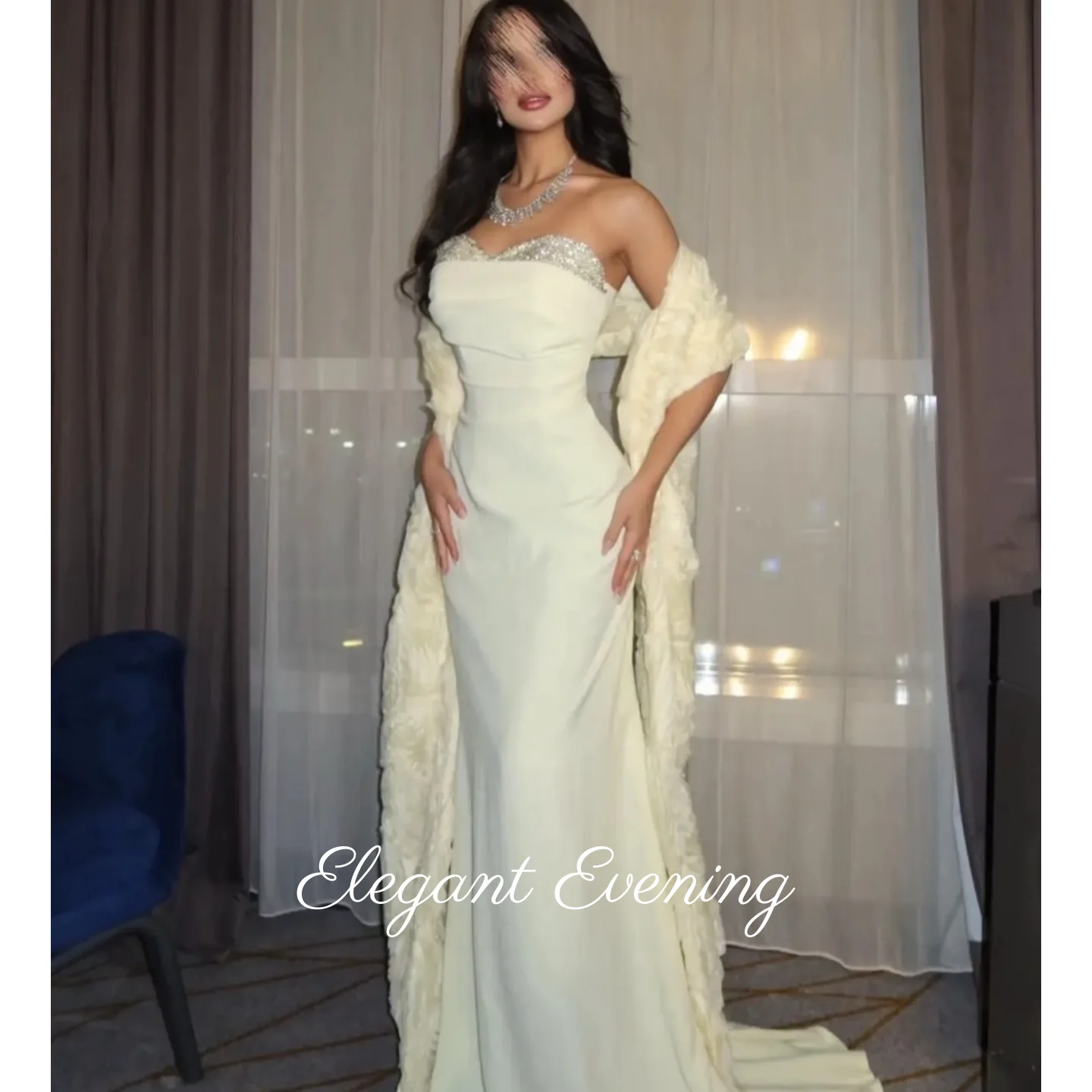 Elegancka Sukienka Wieczorowa  – Embroidery Yellow Flower recenzja i cena