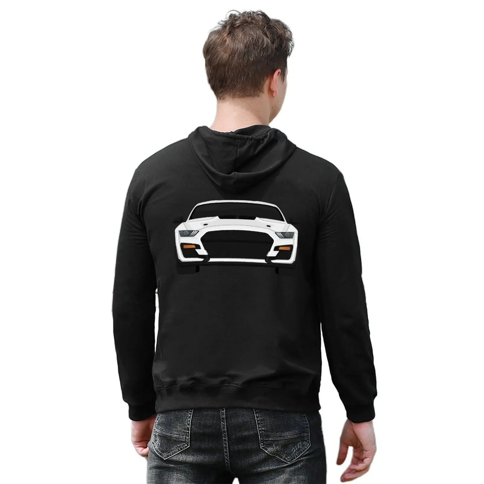 Shelby GT500 2020 أكسفورد-أبيض هوديي ملابس رجالي ملابس جمالية ملابس رجالية ملابس كورية جديدة في هوديس