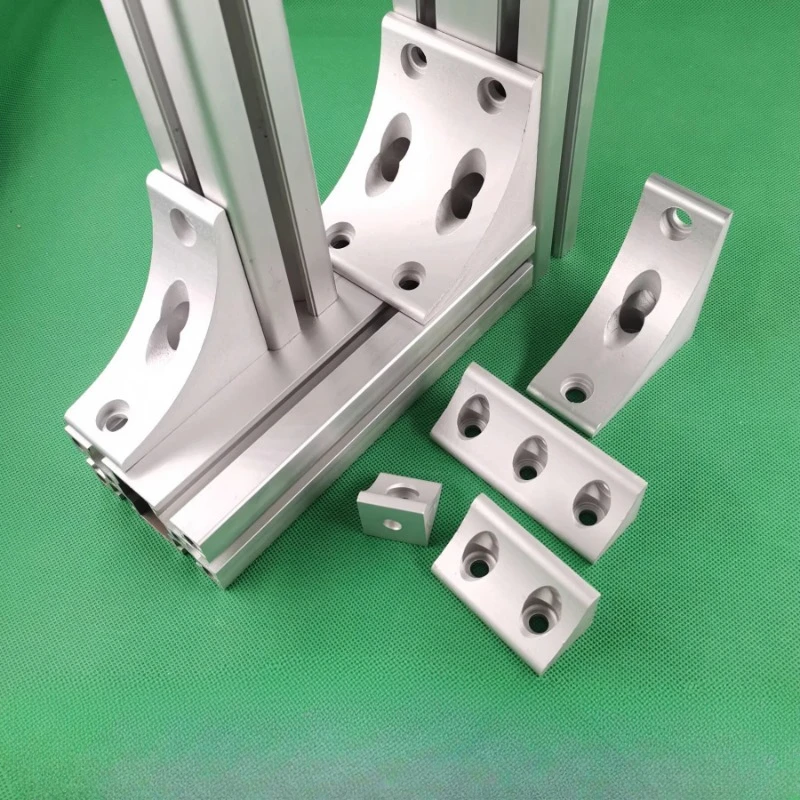 1PCs Aluminum Profile Extrusion Corner Fitting Angle Code Vertical Right Parts 2020/3030/4040/4545/6060/