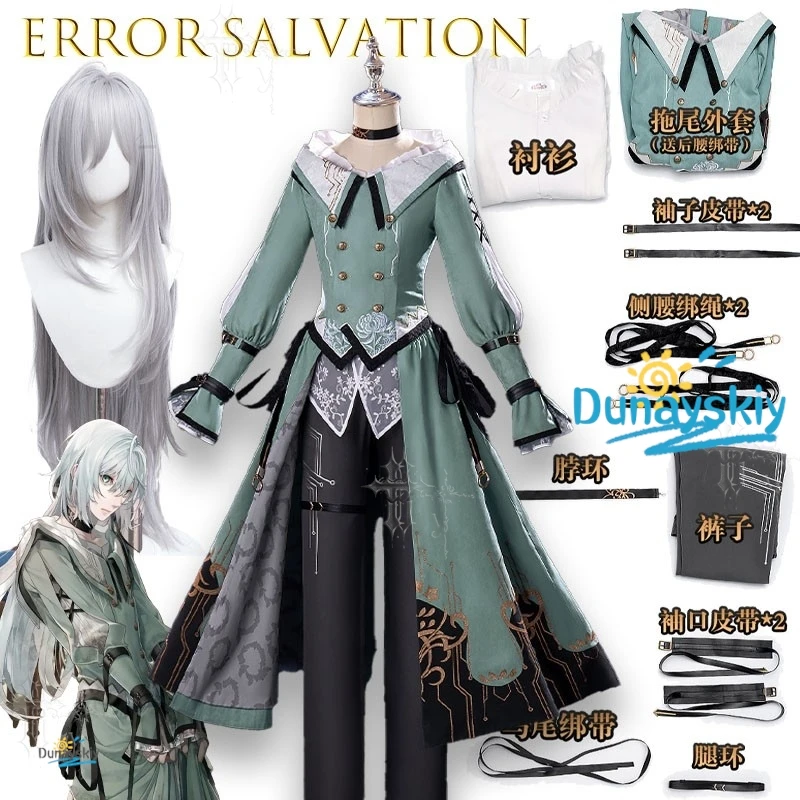 Costume de Cosplay Complet Error Salvation Mathis Cian Luca, Robe Anime, Vêtements de Fête d'Halloween