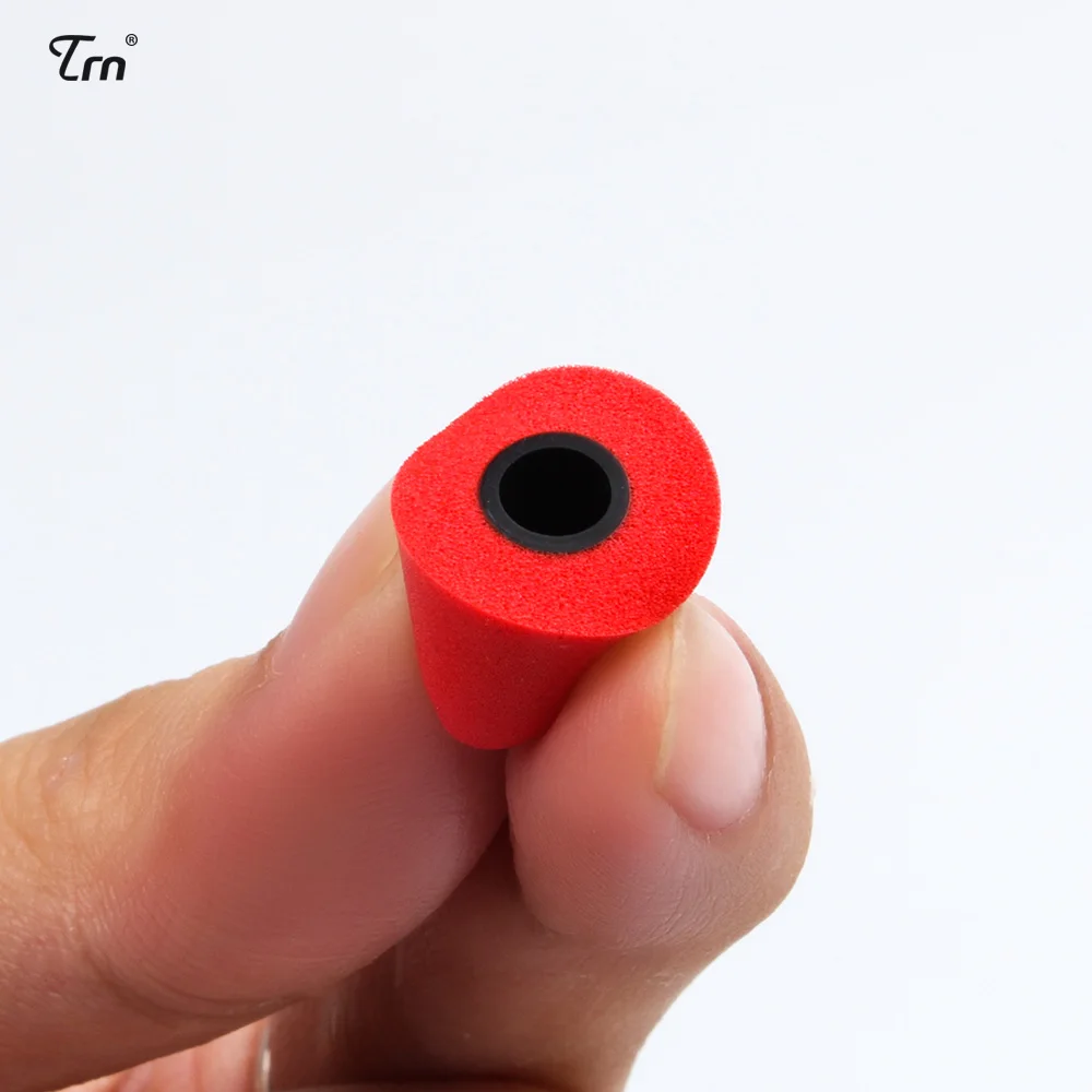 TRN KZ QKZ 1PCS Sponge Sleeve Ear Plugs Wired Earphone Memory Cotton Earmuffs Rebound Earplugs Headset PU Headphones