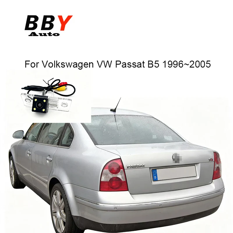 Car License Plate Rear View Camera For Volkswagen VW Passat B5 1996~2005 For Porsche Cayenne (955) 2003 ~ 2007 Vehical Backup