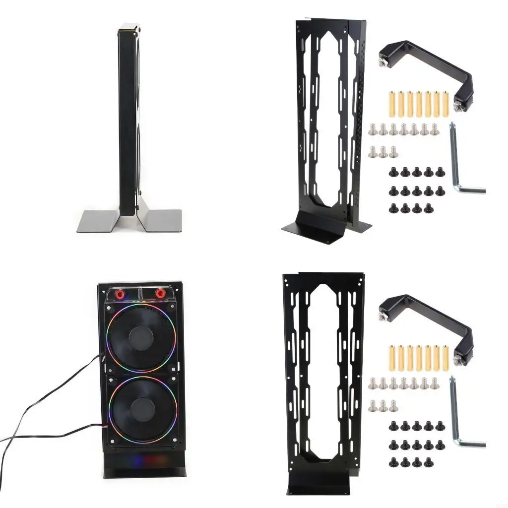 E1PF External Water Cooling Dock Bracket for ITX Computer for Case Laptop 240 360mm Cooler Radiator Multifunction Stent