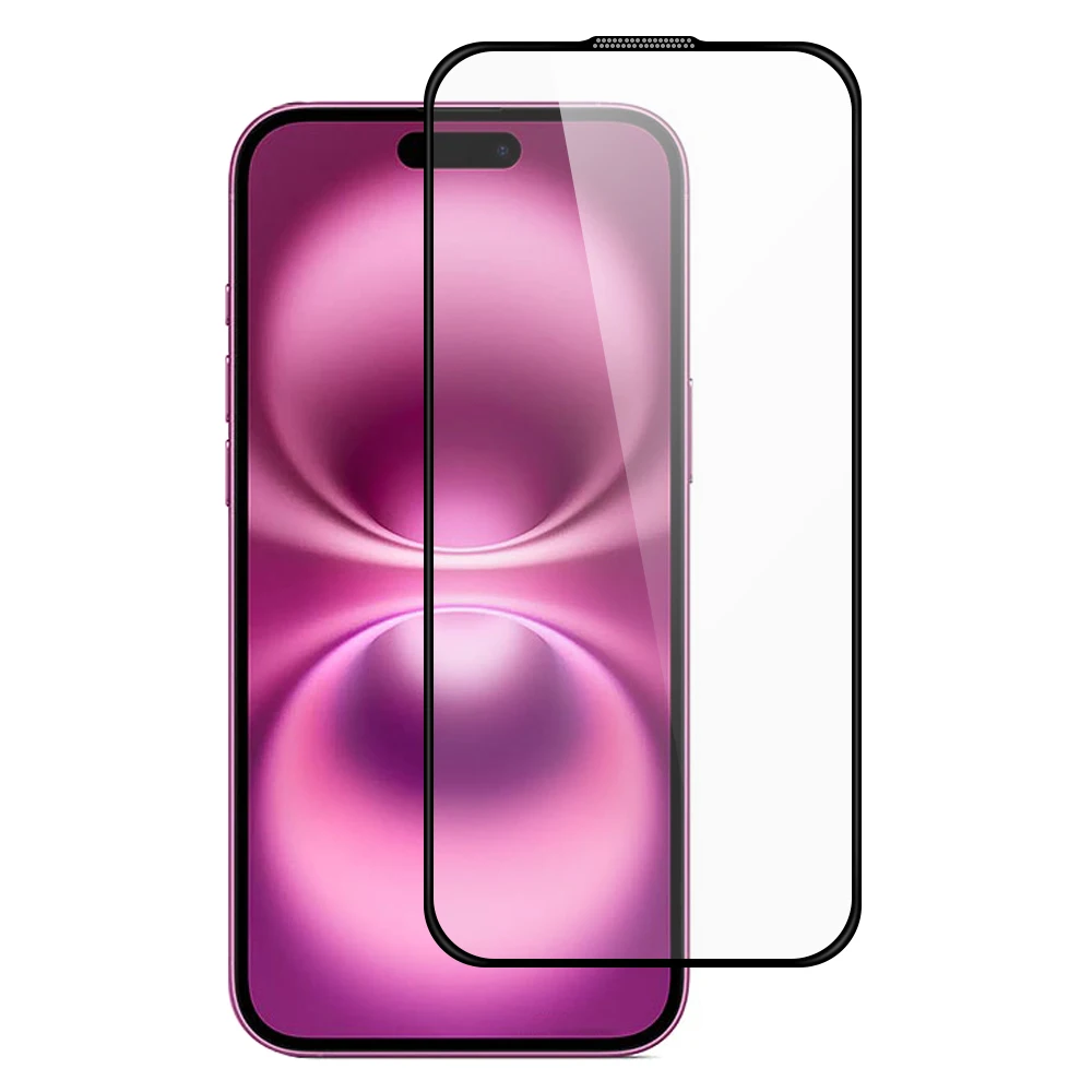 TOTU AB-058 para iPhone 16 Plus / 15 Plus Protector de pantalla Impresión de seda Vidrio templado Película transparente antipolvo