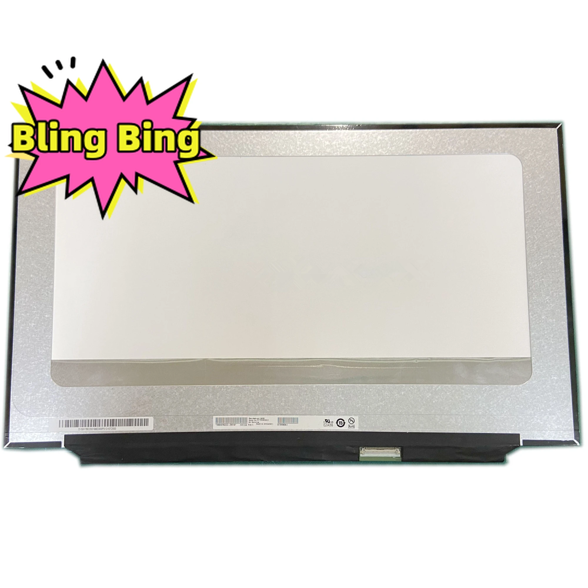 

B173HAN04.0 fit N173HCE-G33 B173HAN04.4 NV173FHM-N44 40 PIN EDP 17.3 inch 144HZ 72% COLOR 1920 ×1080 Laptop LCD Screen