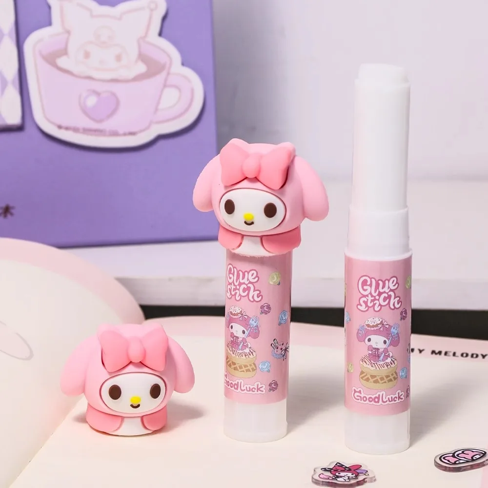 

1/3 шт. клей-карандаш HelloKittys My Melody Kuromi в форме кошачьей лапки, милый, для рукоделия, для создания вращающихся моделей, канцелярские товары