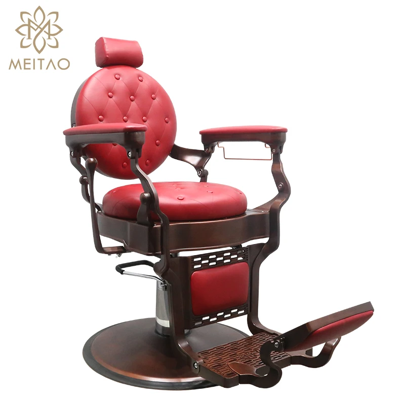 

Classic Furniture Retro Fashion Beauty Armrest Hydraulic King Hair Styling Salon Barber Chair