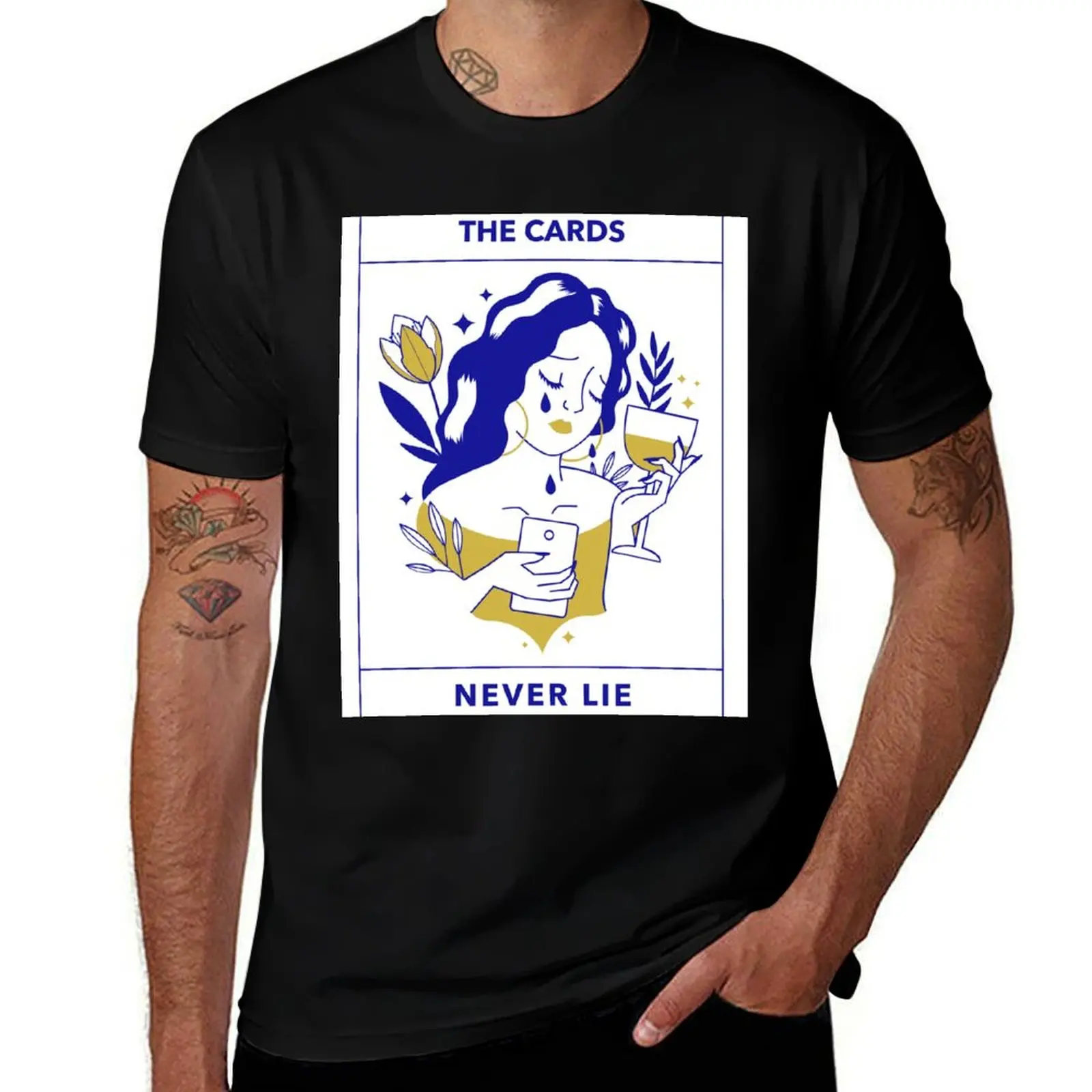 

The Cards Never Lie Tarot Card Reader T-Shirt t shirt personalised essential t shirt funny t shirts dark humor T-Shirt