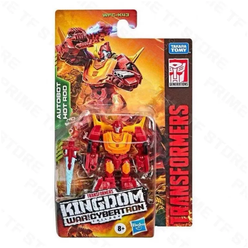 

Original Hasbro Transformers War for Cybertron Kingdom WFC-K43 Autobot Hot Rod Core-class Anime Figure Toy Collection Model