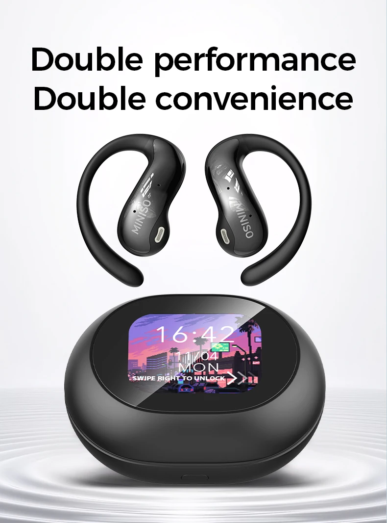 [Intelligente Touchscreen-Ohrhörer] MINISO MS188 Bluetooth-Kopfhörer AI-Übersetzung Ohrhörer Drahtlose Kopfhörer mit Mikrofon – Detail 12
