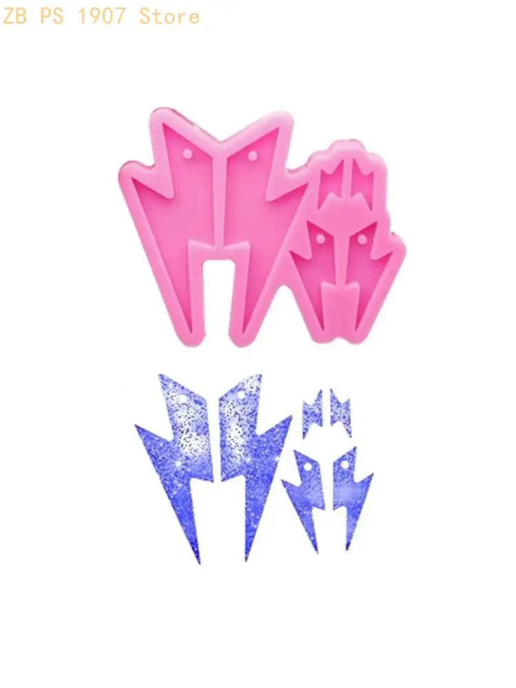 Flashing Earrings Pendant Resin Mold Eardrops Silicone Moulds DIY 55KA