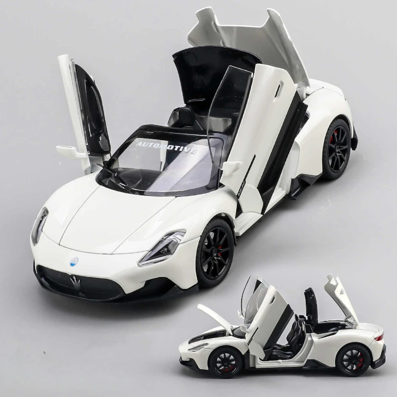 

1:24New MC20 Convertible Edition Alloy Car Model Simulation Sports Car Bedroom Tabletop Ornament Children's Toys Gifts
