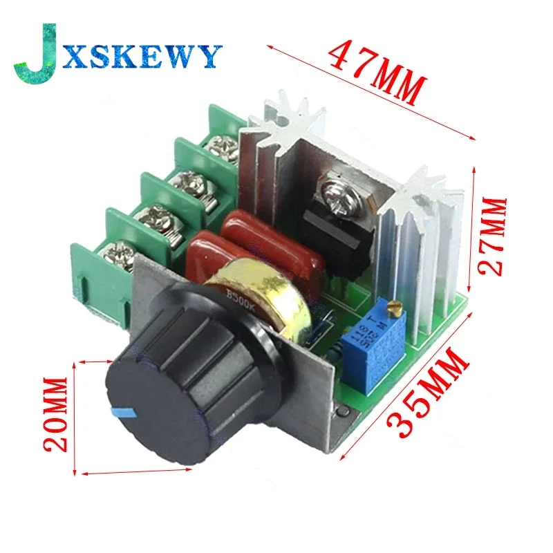 1pcs AC 220 V 2000 W SCR Voltage Regulator Dimming Dimmers Speed Thermostat Controller