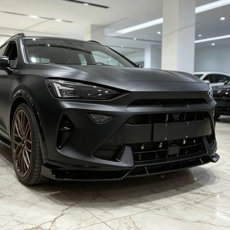 Durable Front Bumper Lip Spoiler Diffuser Protective Exterior Body Kit For Cupra Formentor 2.0TSI/1.5e-Tsi/e-Hybrid 2024-2026 Fa