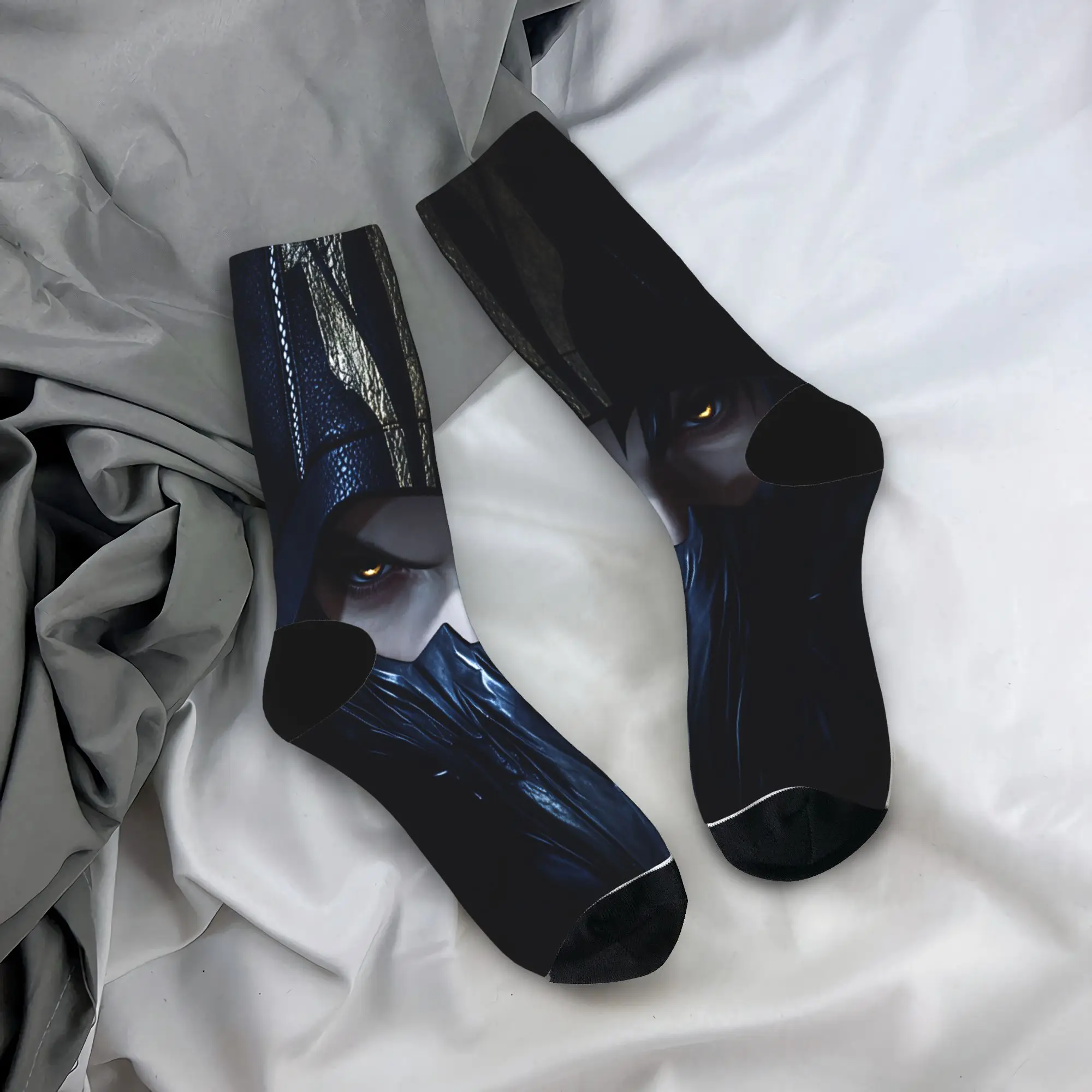 Valko Socks Love and Deepspace  Pattern Stockings Anti Sweat Men Socks Medium Soft Winter Gothic Outdoor Socks