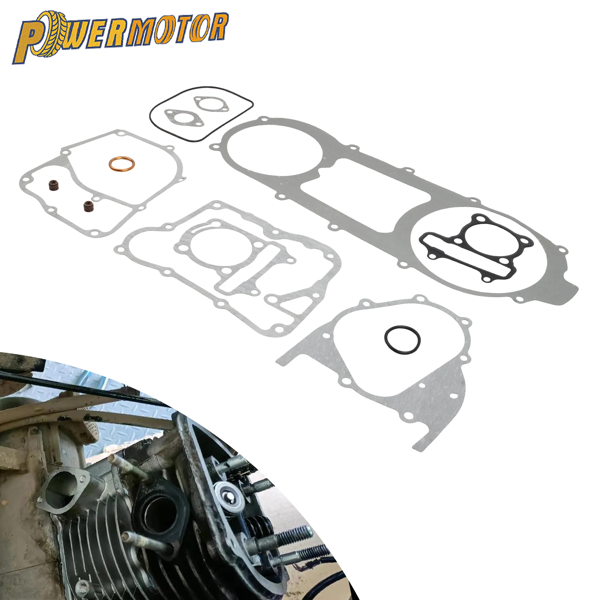 

For GY6 150cc 152QMI 157QMJ Motorcycle Engine Complete Gasket Sets ATV Go-Karts Quad DirtBike Moped Scooters Modified Accessorie