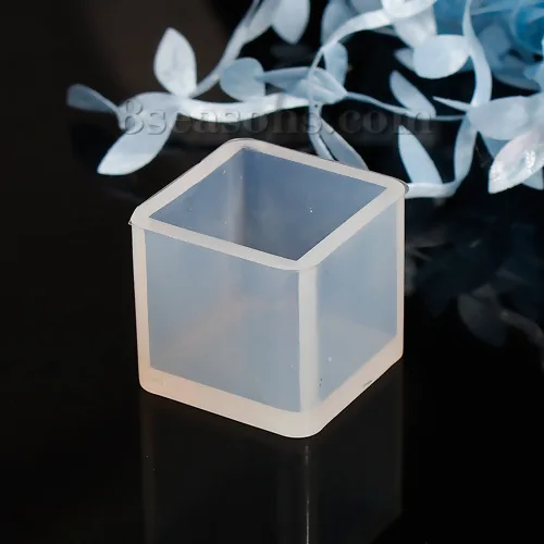 1pc Silicone Resin Mold For Jewelry Making Cube White DIY Making Crystal Epoxy Ring UV Resin Molds Accessories Epoxy Resin Tools view 5