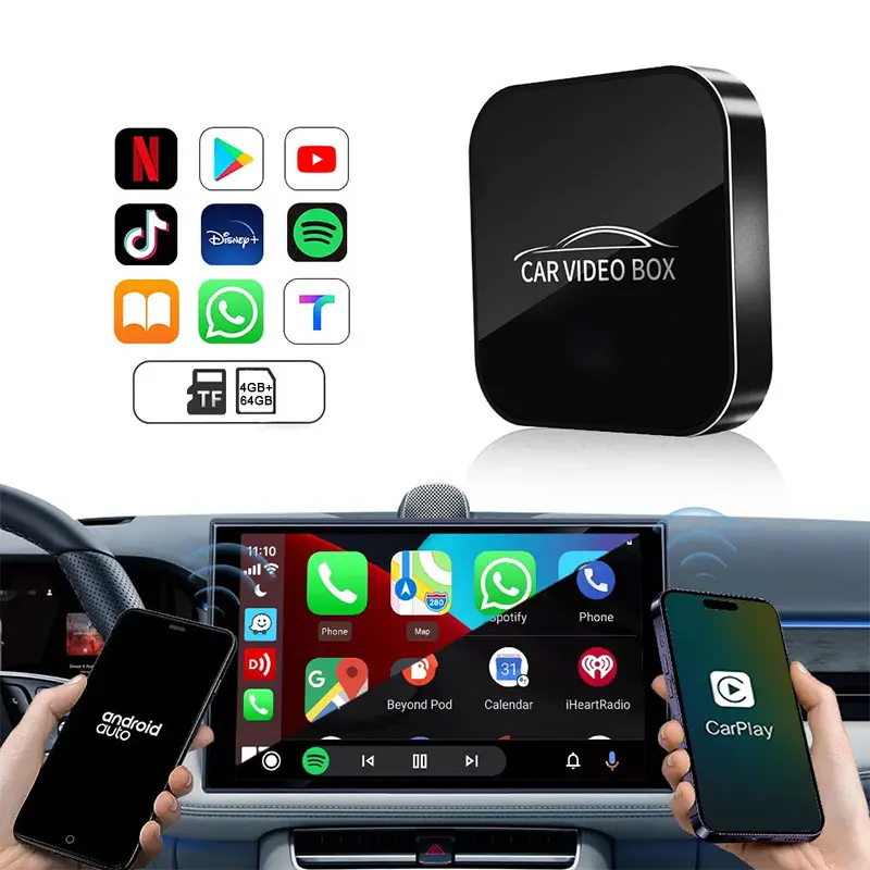 

Ai Box Sm6625 Carplay Android 13.0 14 Auto Dongle Wireless Max Airplay 1-Year Warranty for A6 C7 MTK816 Android Head Unit