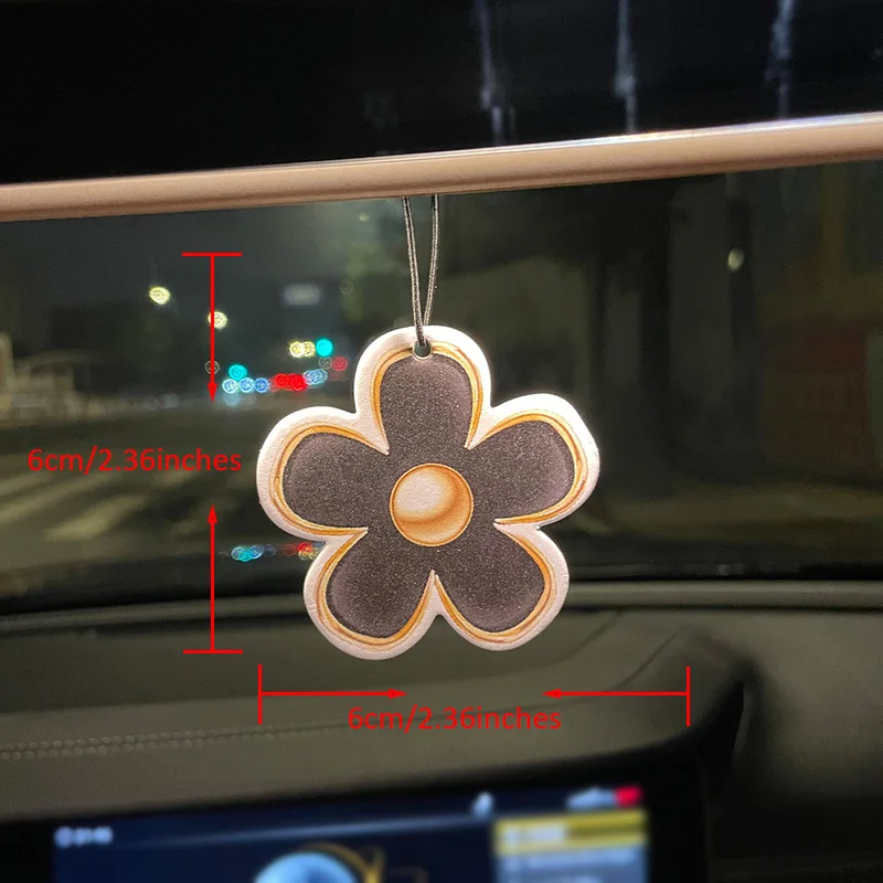 Daisy Flower for Women Freesia and English Pear Scent (International Trend) Car Fragrance Tablets, Wardrobe Air Freshener, Perfume, Rearview Mirror Decoration, Car Interior Pendant, Natural Fragrance Air Purifier, Anime Cartoon Toilet Fragrance Sachet, Living Room Office Room Bedside Hanging Ornament