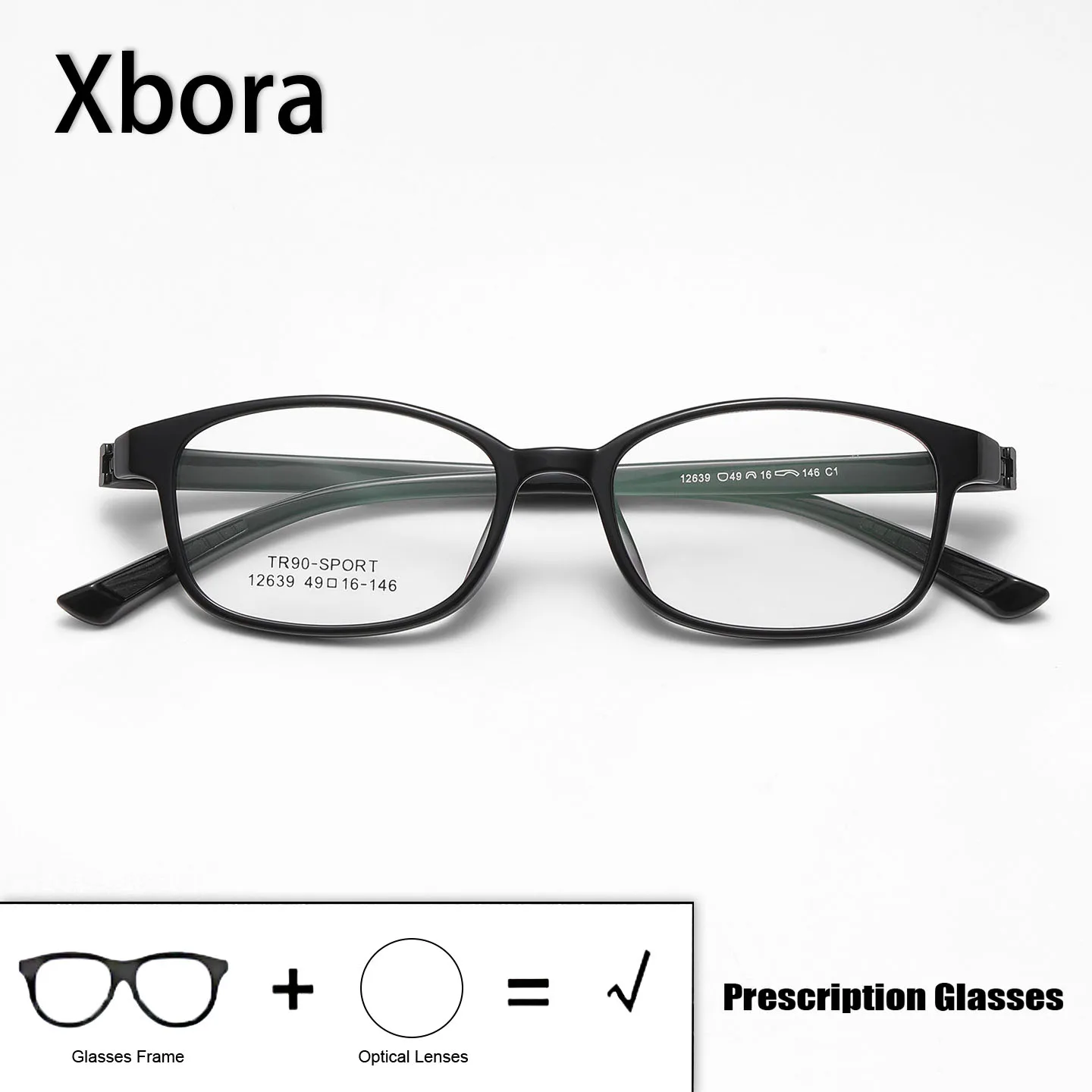

XBORA Ultra Light TR90 Screwless Eyeglasses Frame Small Kids Teens Adults Optical Prescription Myopia Hyperopia Eyewear 12S639A