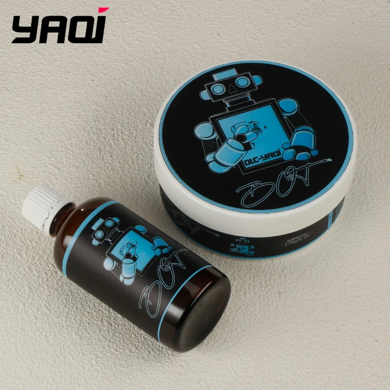 2026 YAQI BOT Atisan 170g Shaving Soap and 100ml  Alcohol Free Aftershave Splashes for Men kit