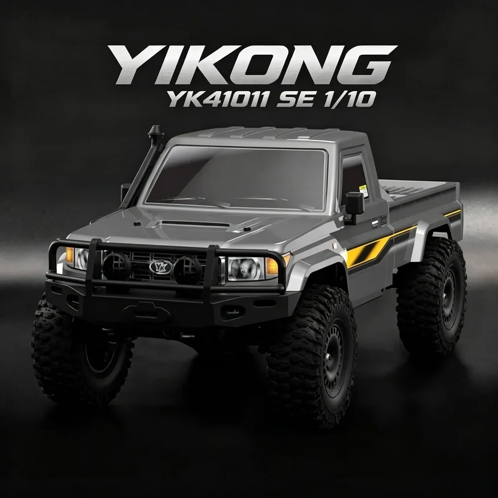 

YIKONG YK41011 SE 1/10 brushed four-wheel drive pickup truck with differential lock two-speed adult toy children's gift RC Cars