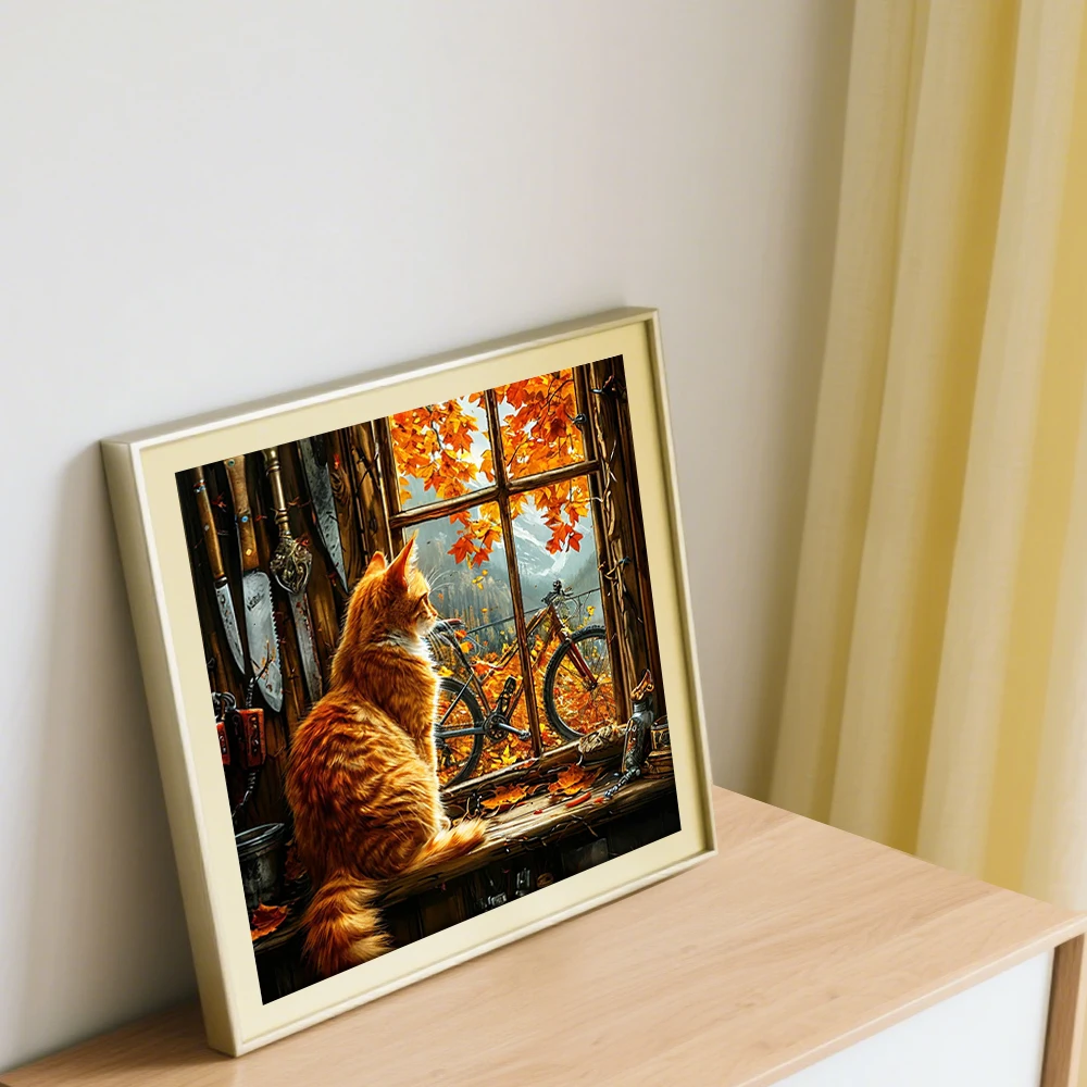 11CT Autumn Window Long haired - Embroidery Sheet ulasan dan harga