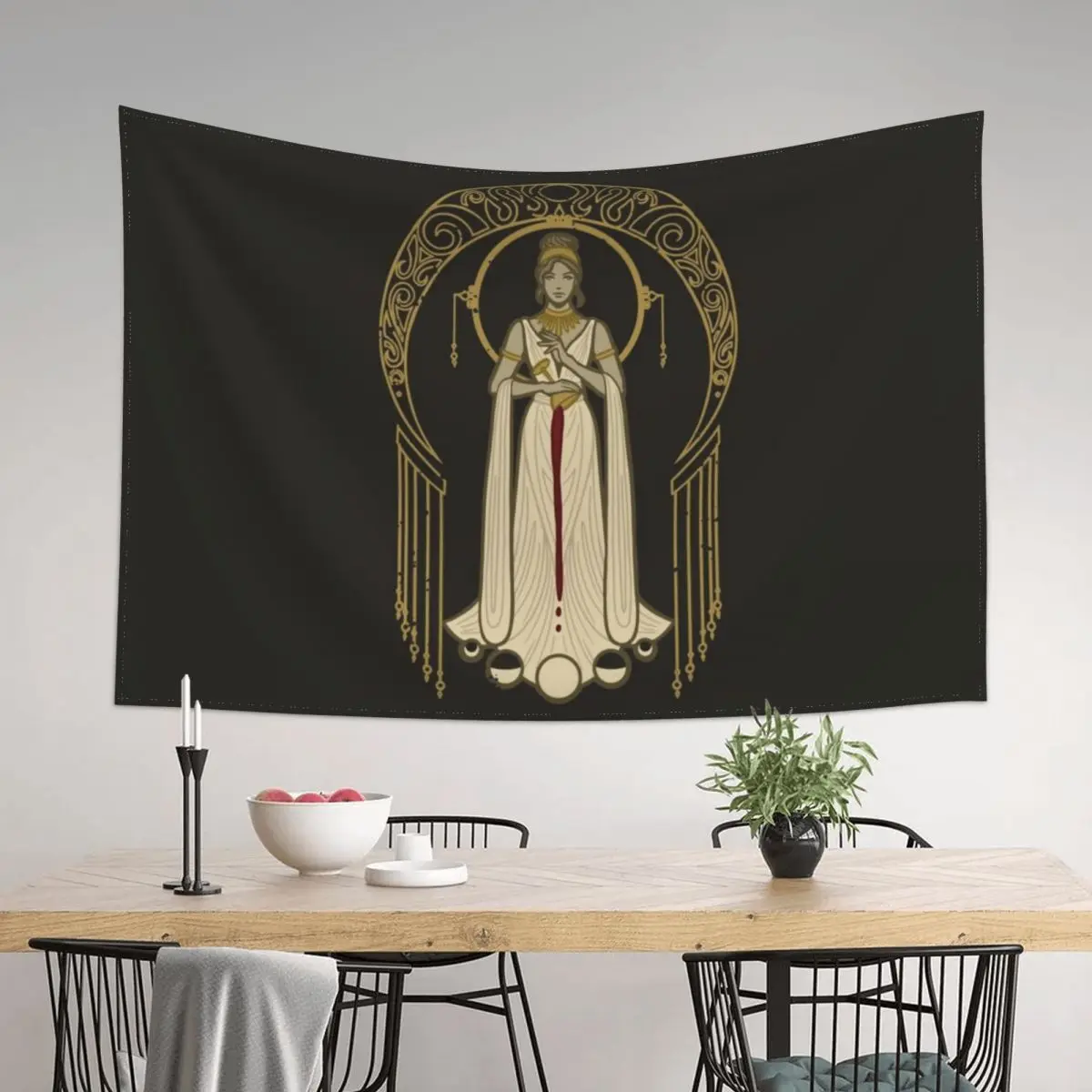 

Selene Pouring the Moon Tapestry Home And Comfort Decor Decoration For Home Wall Carpet Bedrooms Decor Tapestry