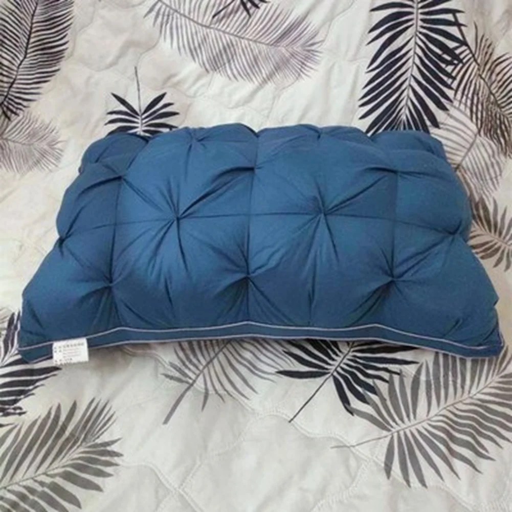 AA94-2 Pcs Down Feather Pillow Cotton Frosted Thickened Cervical Pillow Five-Star Hotel Sleep Pillow Feather Pillow