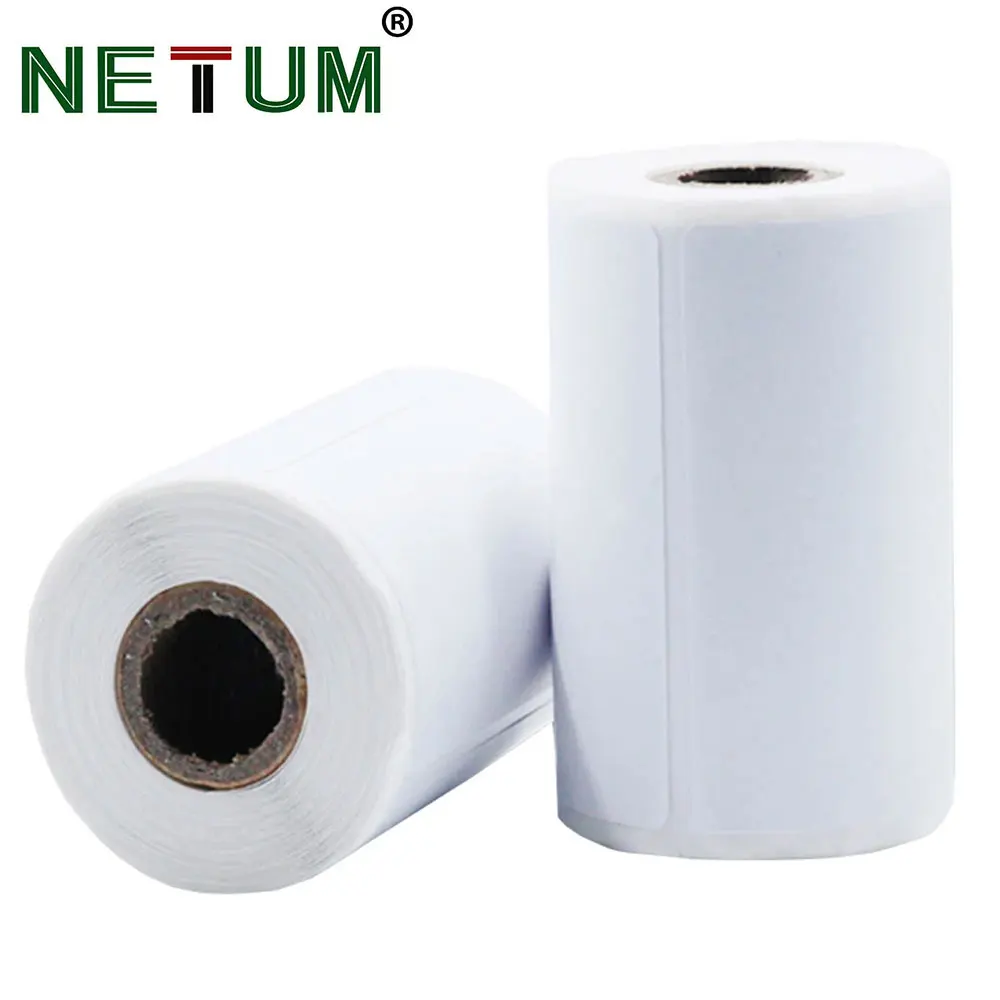 NETUM 10 Rolls/Lot Printing Paper for Thermal Printer Barcode Sticker/Label/Adhensive  Type for NT-G5 Printers Paper