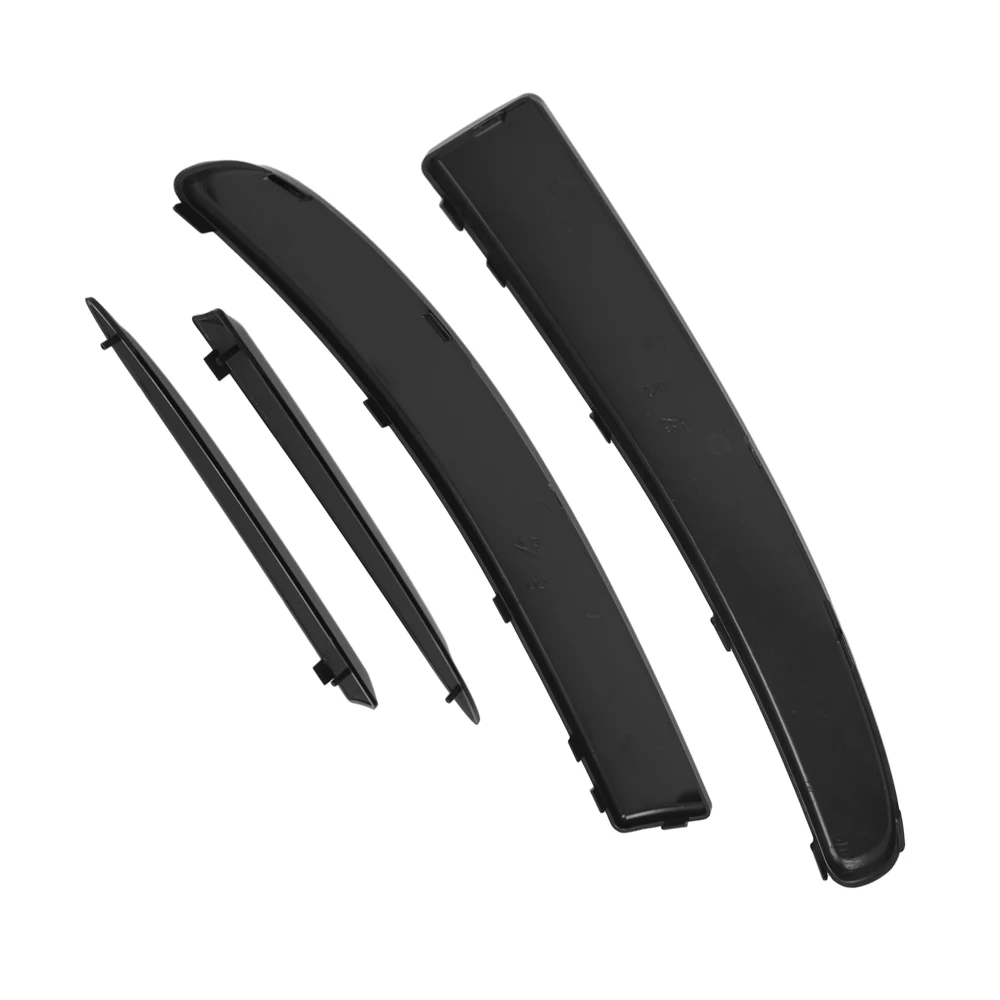 Lower Bumper Chromes Molding Set Front Lower Bumper Molding Set Fit for Fiat 500 2007-2015 (Not fit for US Models)