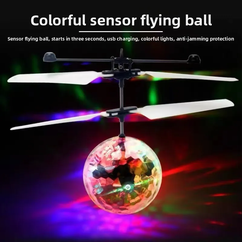 Beliebte Suspension Bunte Kristall Induktion Fliegende Kugel Kinderspielzeug Flugzeug