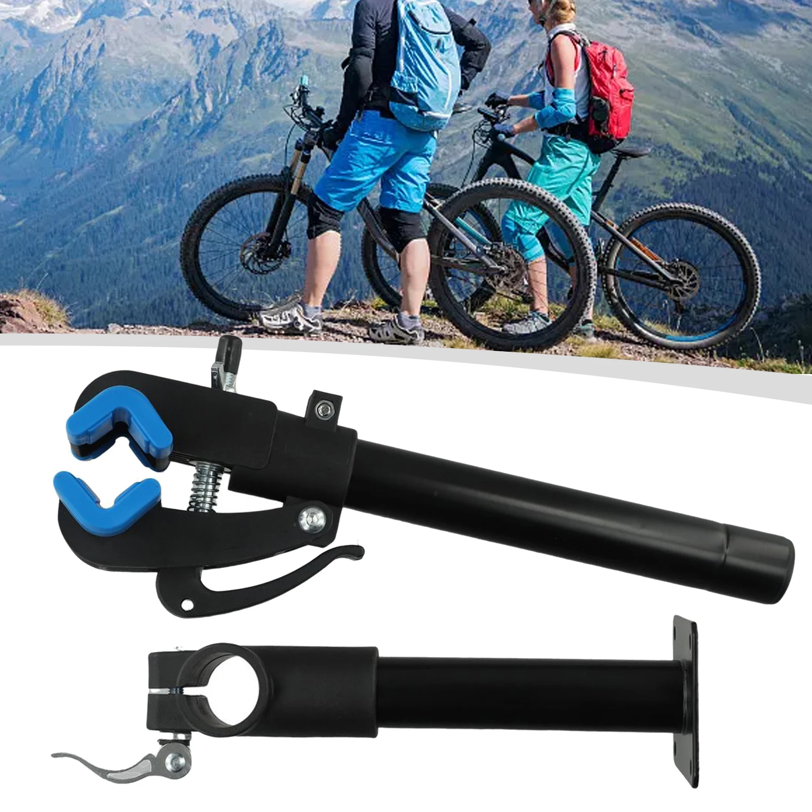 

Bike Wall Mount Bicycle Cycling Bench Mount Repair Rack Workstand Carbon Steel Multi-angle Adjustment Cycling Equipment