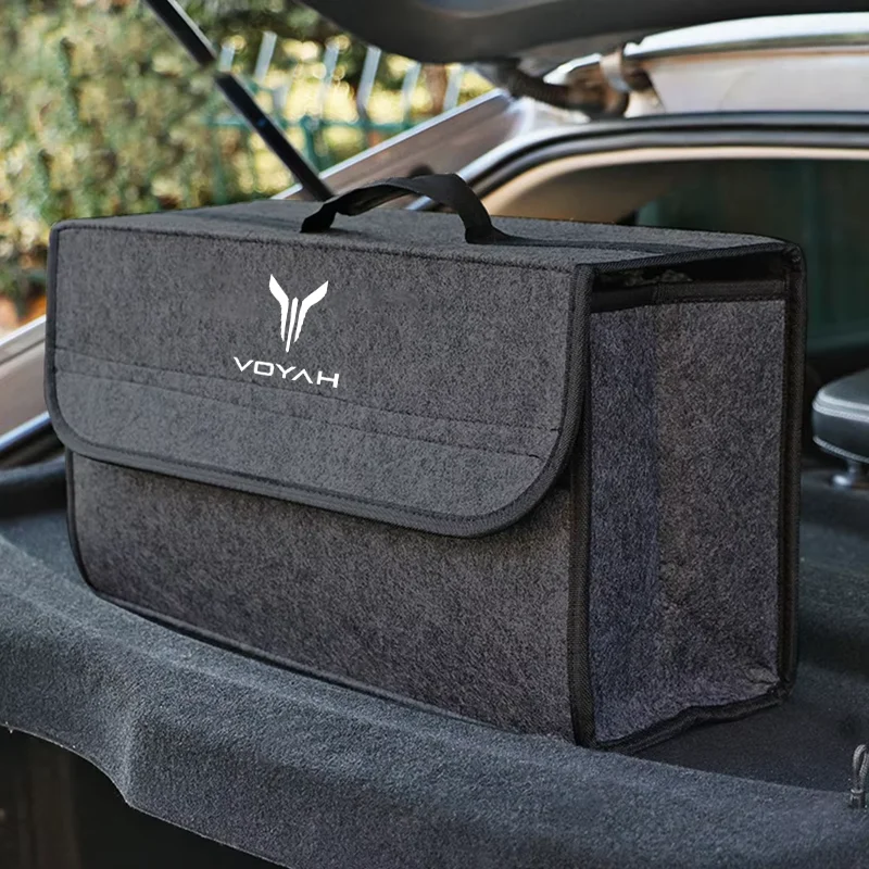 Car Trunk Organizer Bag Foldable Stowing Tidying Storage Box Interior Accessories For Voyah FREE 2021 2022 2023 2024