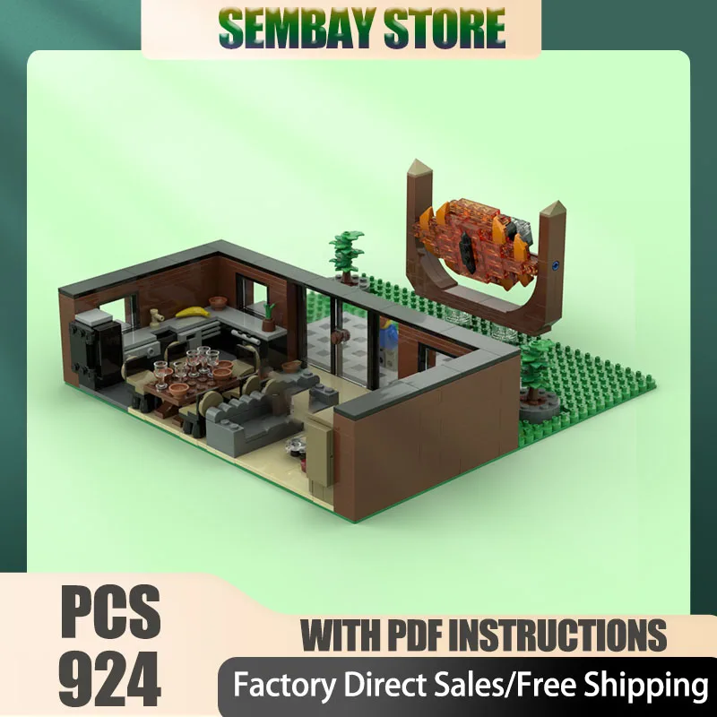 

Magic Rings Model Moc Building Brick Modular Journey Apartment Model Technology Blocks Christmas DIY Toy Construction Set Gift