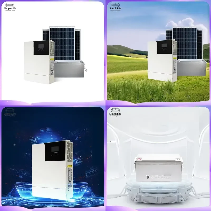 Monocrystalline Solar Panel Cells Off Grid PWM System High Efficiency PV Module for Home Garden Outdoor Power Sustainable