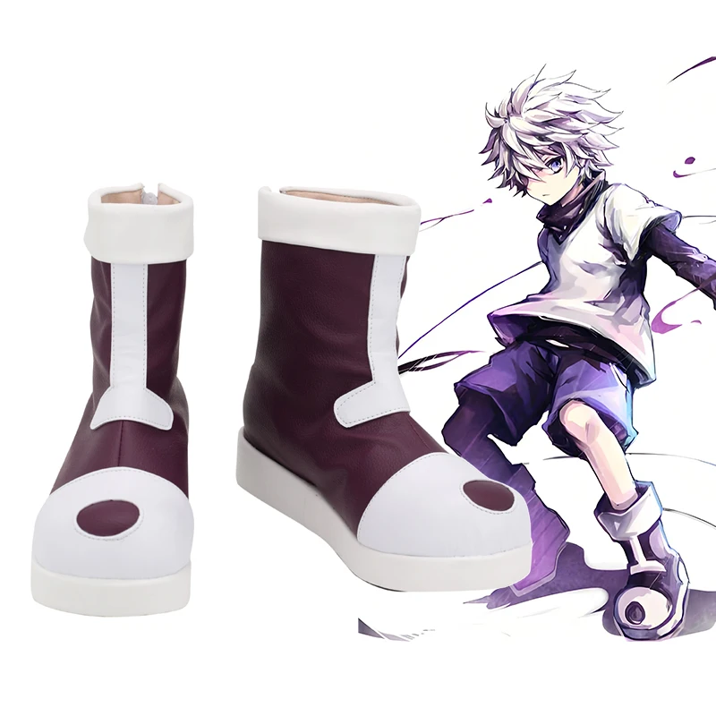 

Killua Zoldyck Cosplay Shoes Anime HUNTER×HUNTER Role Play Boots Halloweens Carnival Party Boots For Men Women