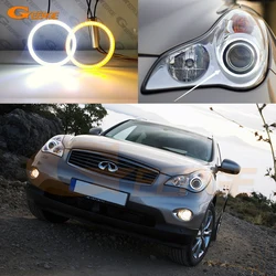 For INFINITI EX EX25 EX35 EX37 QX50 J50 2008 - 2017 Ultra Bright SMD LED Angel Eyes Kit Halo Rings Day Light