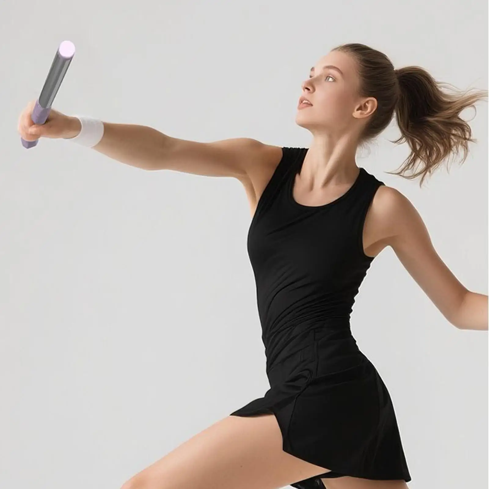 Treinador de balanço de raquete de badminton, aço inoxidável, antiderrapante, confortável, prático, ajuda para prática de balanço de badminton