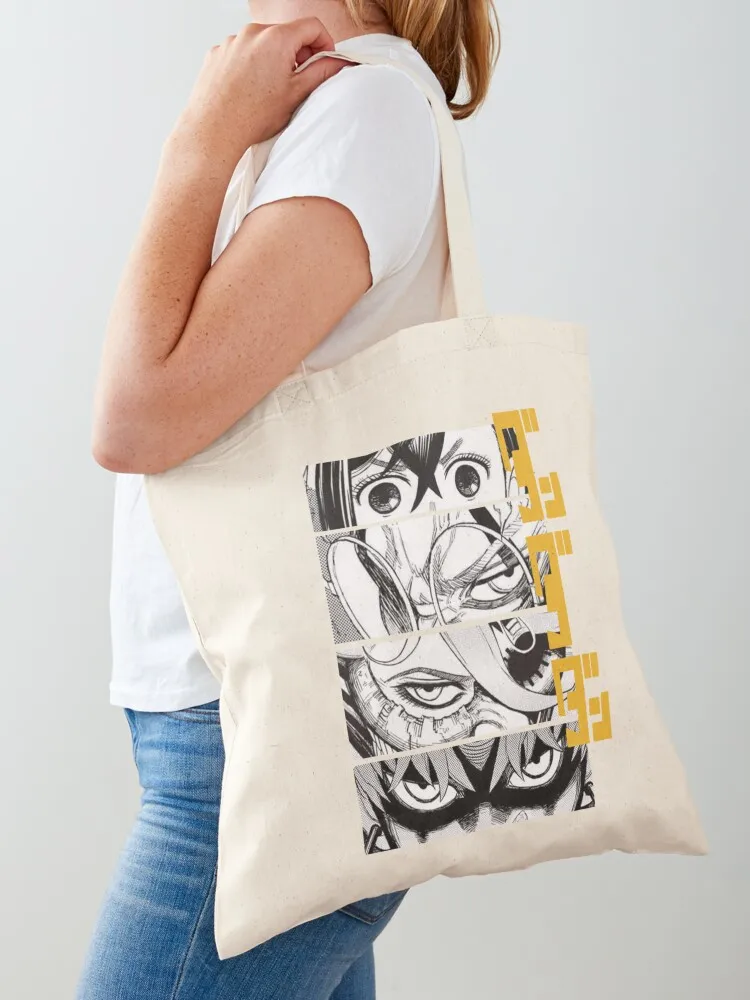 

Dandadan Anime Eyes Kaji Tote Bag Women's shopping bag tote bag men reusable grocery bags female